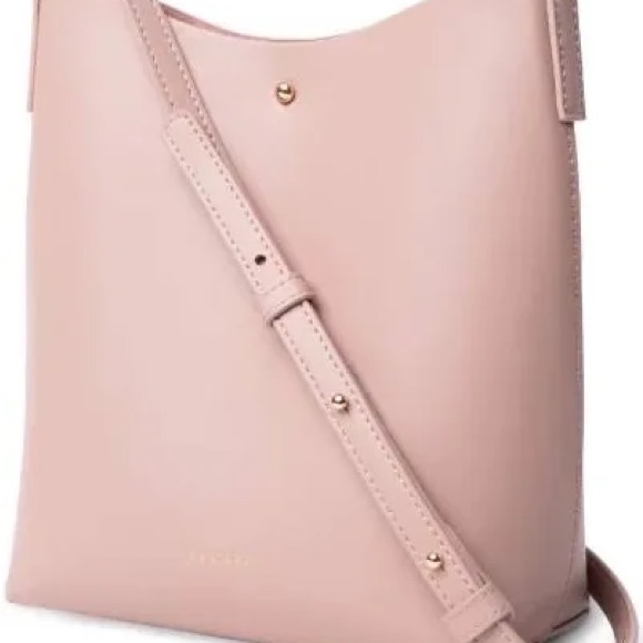 Samara Vegan Leather Medium Peony Shoulder Bag - Picture 2 of 7